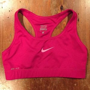 Nike Brand Hot Pink Sports Bra size: Small